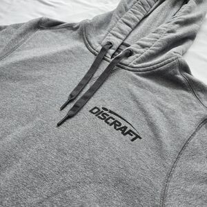 New Era Discraft Gray Pullover Hoodie Disc Golf Logo Size Small